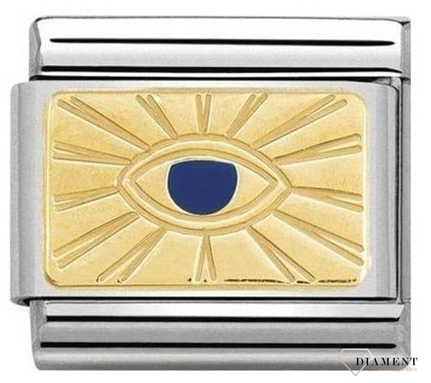 Nomination - Link 18K zawieszka złoto 'Niebieskie oko' 030284 42  biżuteria nomination nomination zawieszki nomination baza.jpg